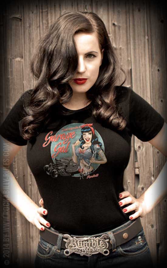 Garage Girl T-Shirt von Rumble59