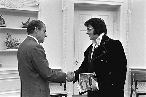 Elvis begrüßt Nixon