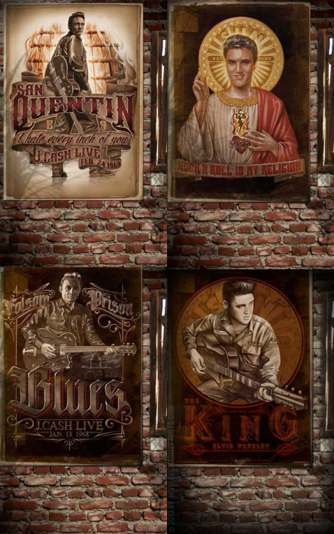 Rumble59 4er Poster Set - Music