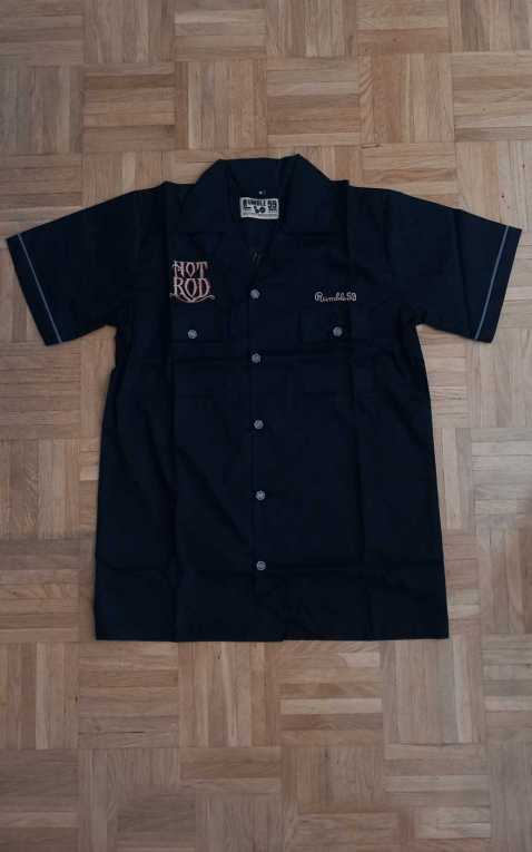 Rumble59 Worker Shirt Hot Rod schwarz