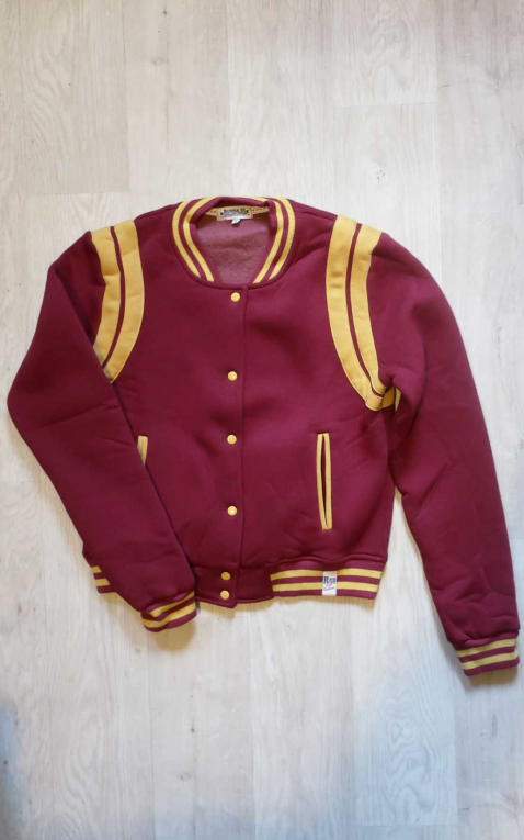 Rumble59 Sweat College Jacket, bordeaux/mustard