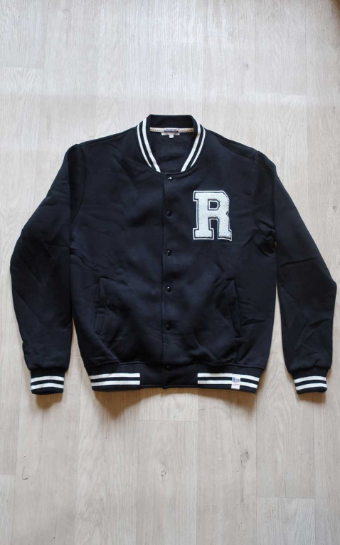 Rumble59 Veste de sweat college pour homme, noir