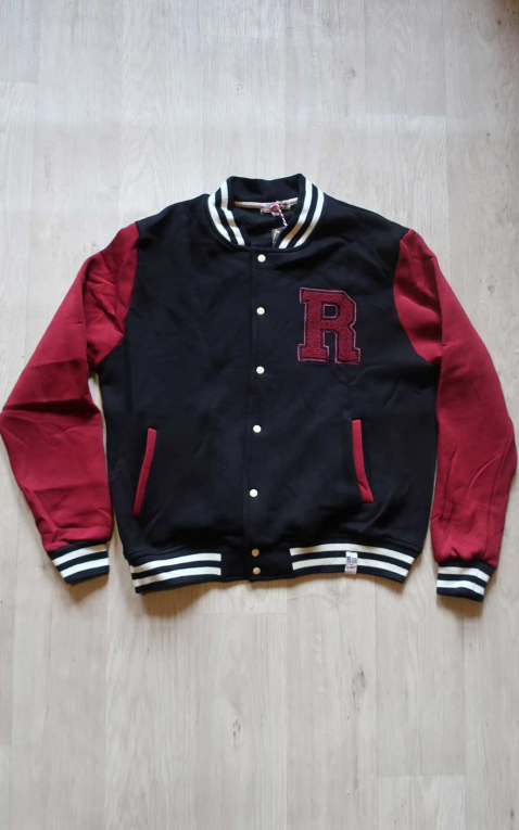 Rumble59 Herren Sweat College Jacke RnR until I die