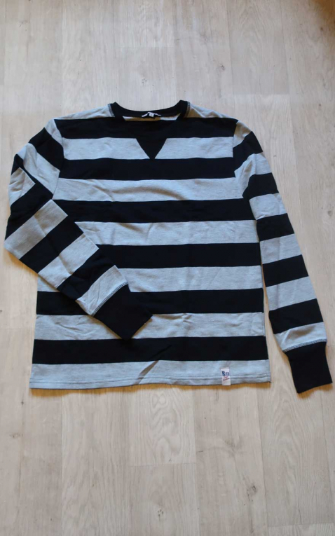 Rumble59 Racing Sweatshirt, striped - black/grey