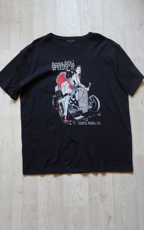 Red Hot and Blue T-Shirt Burning Bettys Speedhop