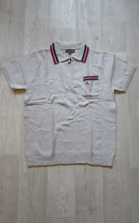 Rumble59 Poloshirt with zipper, beige