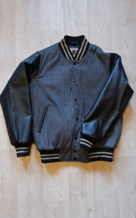 Rumble59 Baseball jacket, Herringbone