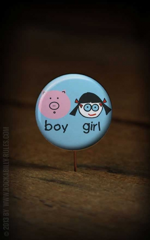 Button boy and girl 221