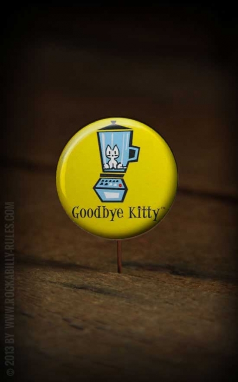 Button Good Bye Kitty 225