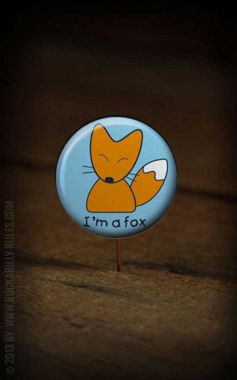 Button Im a Fox 228