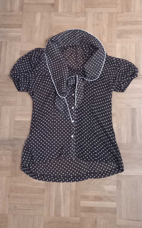 Polkadot Chiffon Bluse