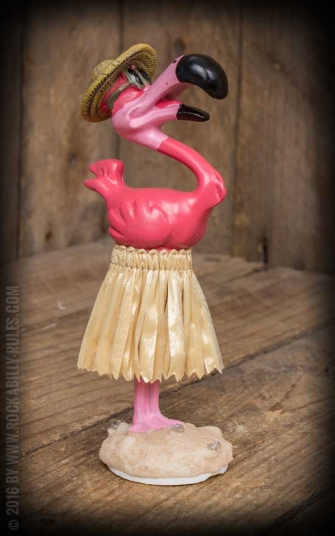 Wackelfigur Hula Flamingo
