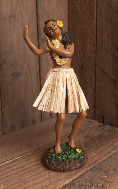 Armaturenbrettfigur | Dashboard Leilani Dancing - Natural Skirt