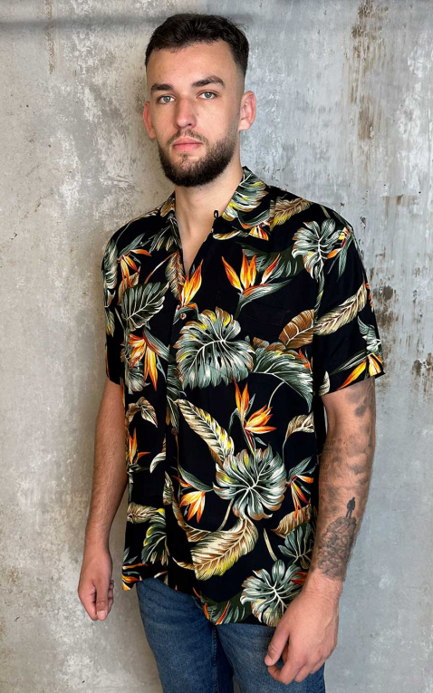 Karmakula Hawaiian Shirt - Nevada, black