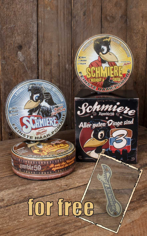 Rumble59 - Schmiere - Set de 3 Pommade Movie Collection