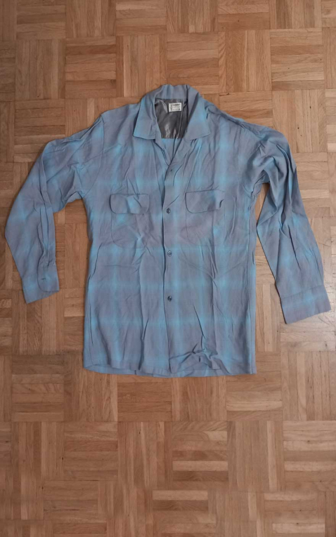 Chemise vintage bleu