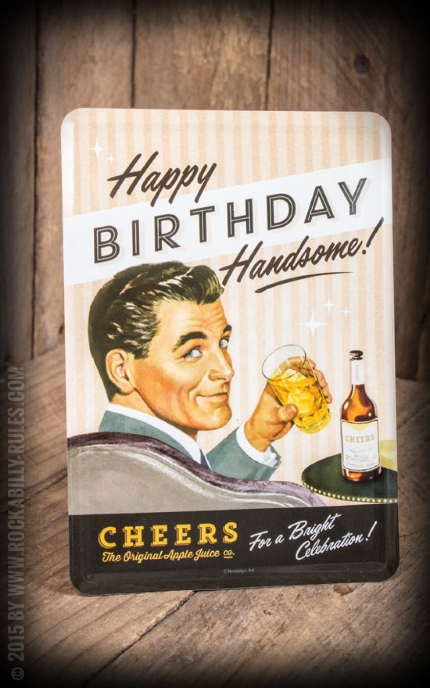 Blechpostkarte - Say It 50's Happy Birthday Man | Retro