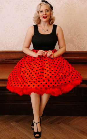50er Jahre Rockabilly Petticoat Kleid - .de  50er jahre kleidung,  Rockabilly kleider, 50 jahre kleider