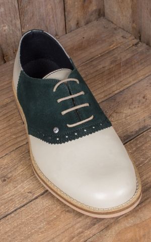 green saddle shoes